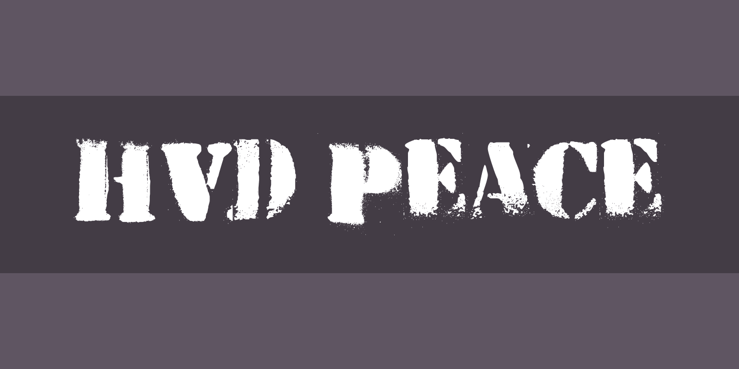 HVD Peace Font preview